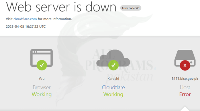 Why Is the 8171 Web Portal Not Working