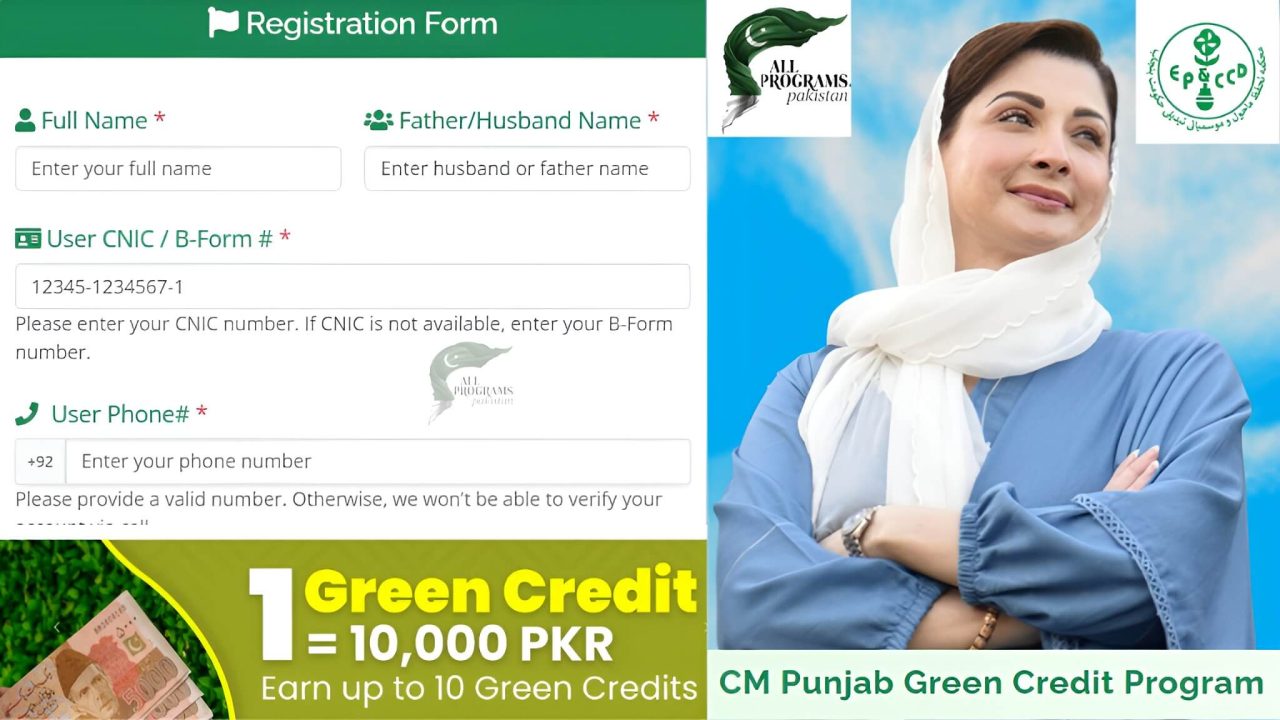 CM Punjab Green Credit Program 2025 – Earn Rs10,000 per Credit