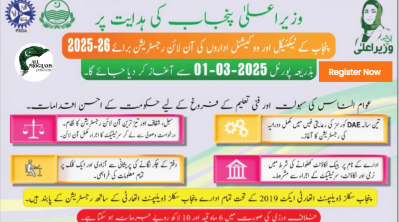 Register Your Institute with PSDA Punjab Complete Guide 2025