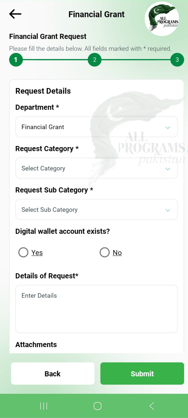 Financial Grant Request on Maryam Ko Batayn App