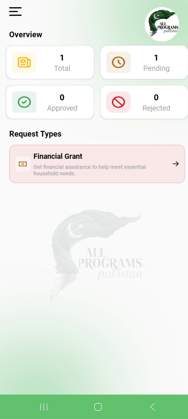 Maryam Ko Batayn App Dashboard Interface