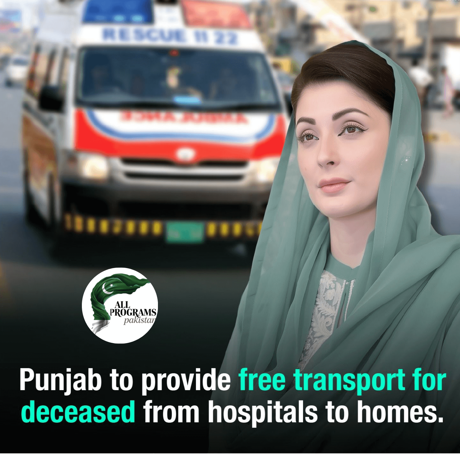 Punjab to provide free transport for deceased from hospitals to homes.