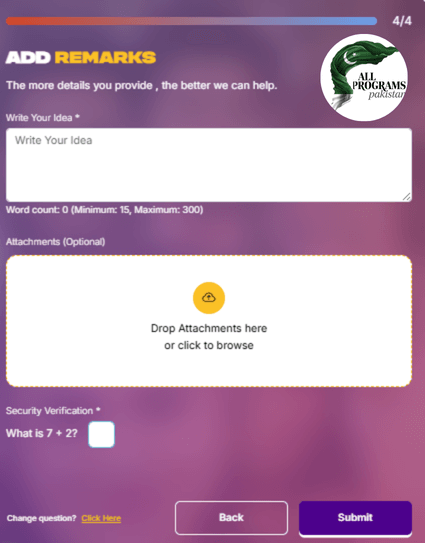 Share your Idea or Feedback on Talk2CM Punjab Portal