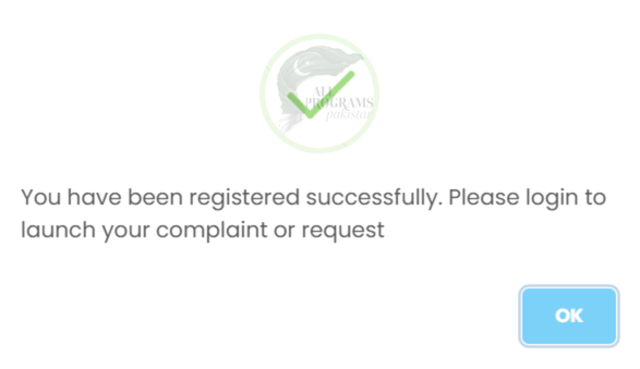 Successfully Registered into Maryam Ko Batayn Web Portal