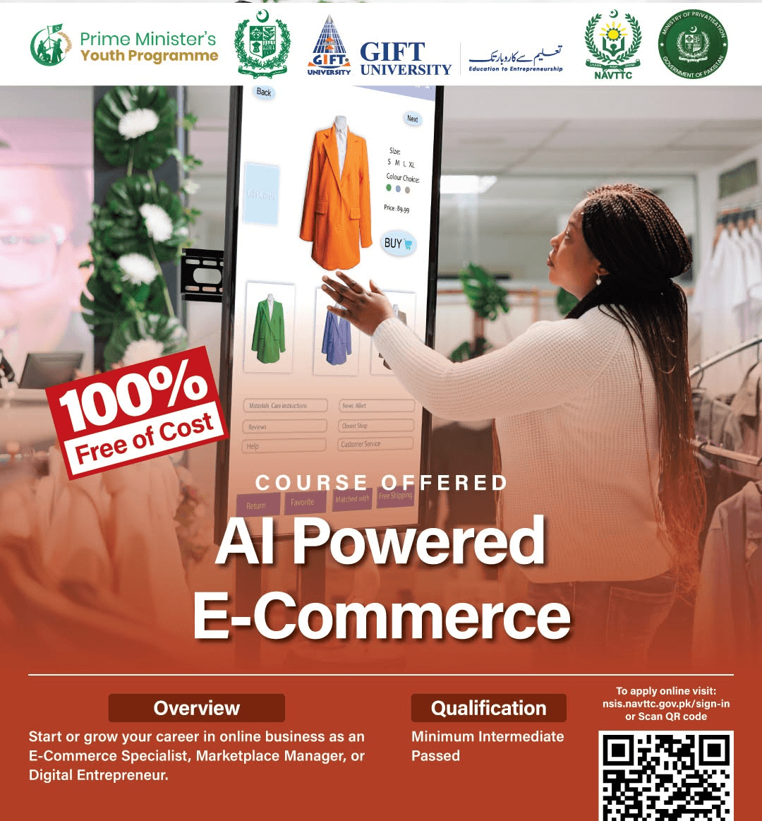 AI-Powered E-Commerce Skill in NAVTTC Skills of Tomorrow Batch 1