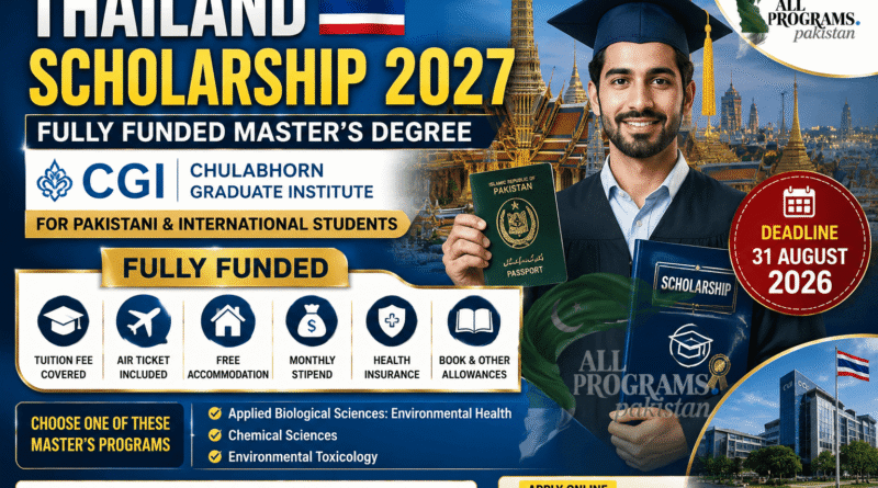 Fully Funded CGI Thailand Scholarship 2027 for Pakistani Students