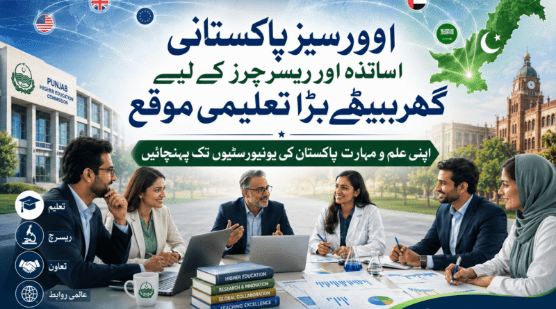How Overseas Pakistani Teachers and Researchers Can Work with Punjab Universities