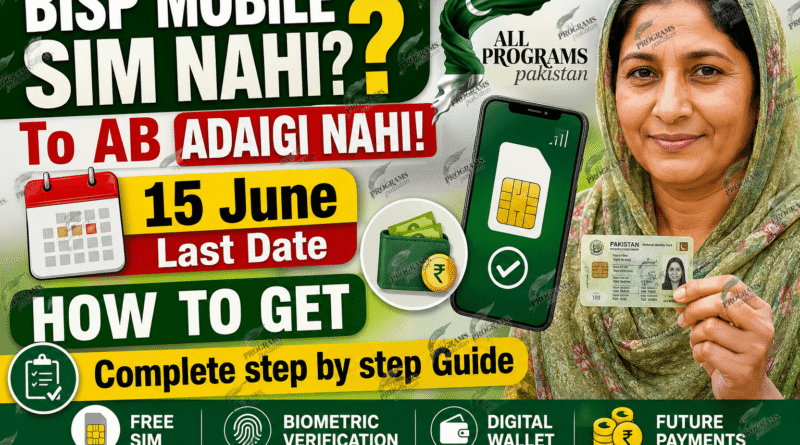 How to Get a BISP SIM and Activate Your Digital Wallet before Deadline