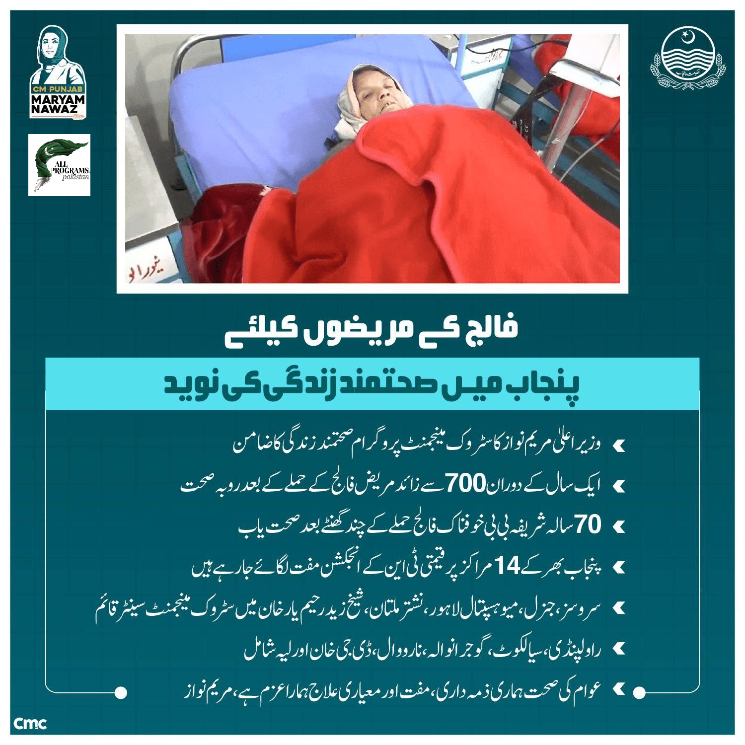 CM Punjab Maryam Nawaz Stroke Management Programme