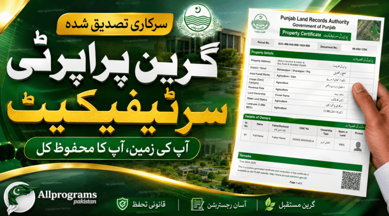 Green Property Certificate (GPC) Punjab — Complete Guide