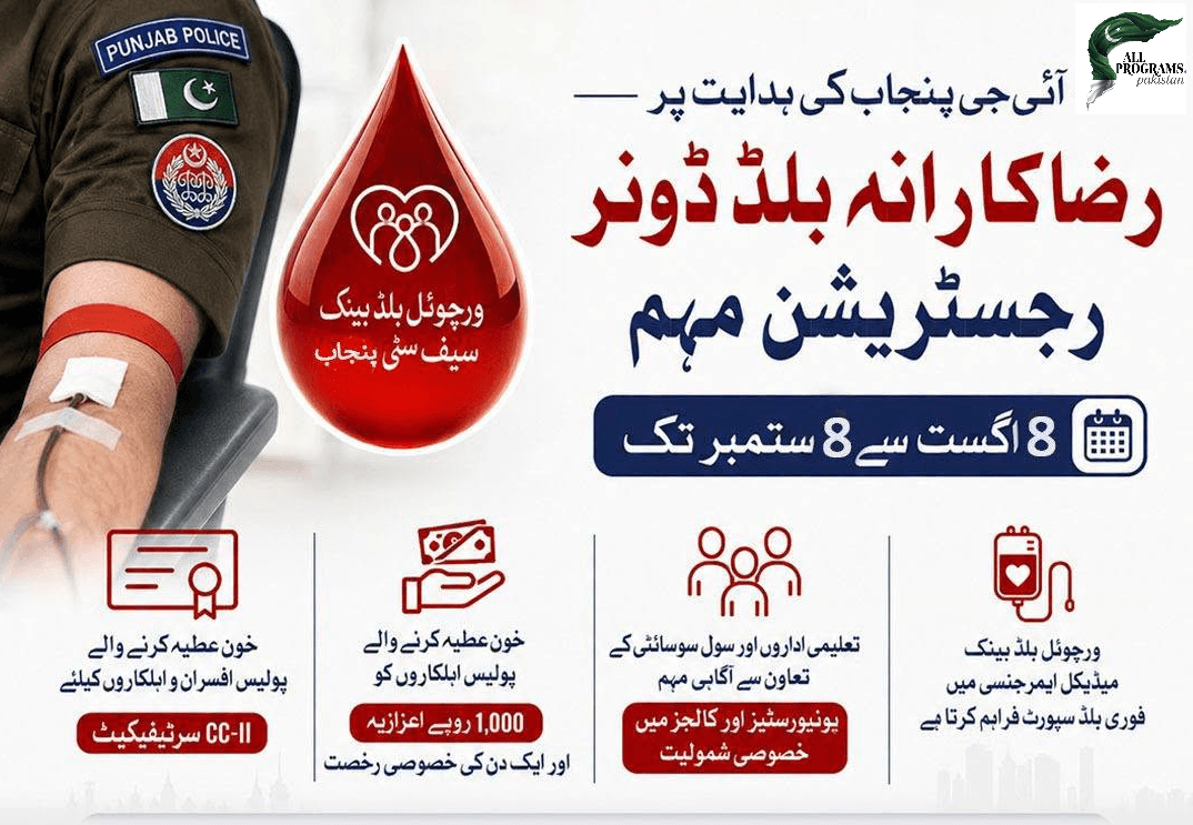 Punjab Police Blood Donor Registration Campaign 
