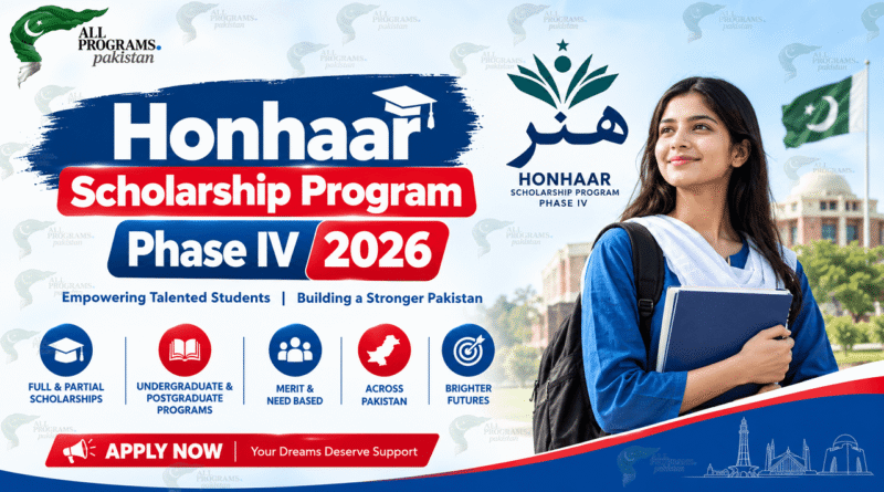 Honhaar Scholarship Phase IV 2026: Eligibility & Apply Online