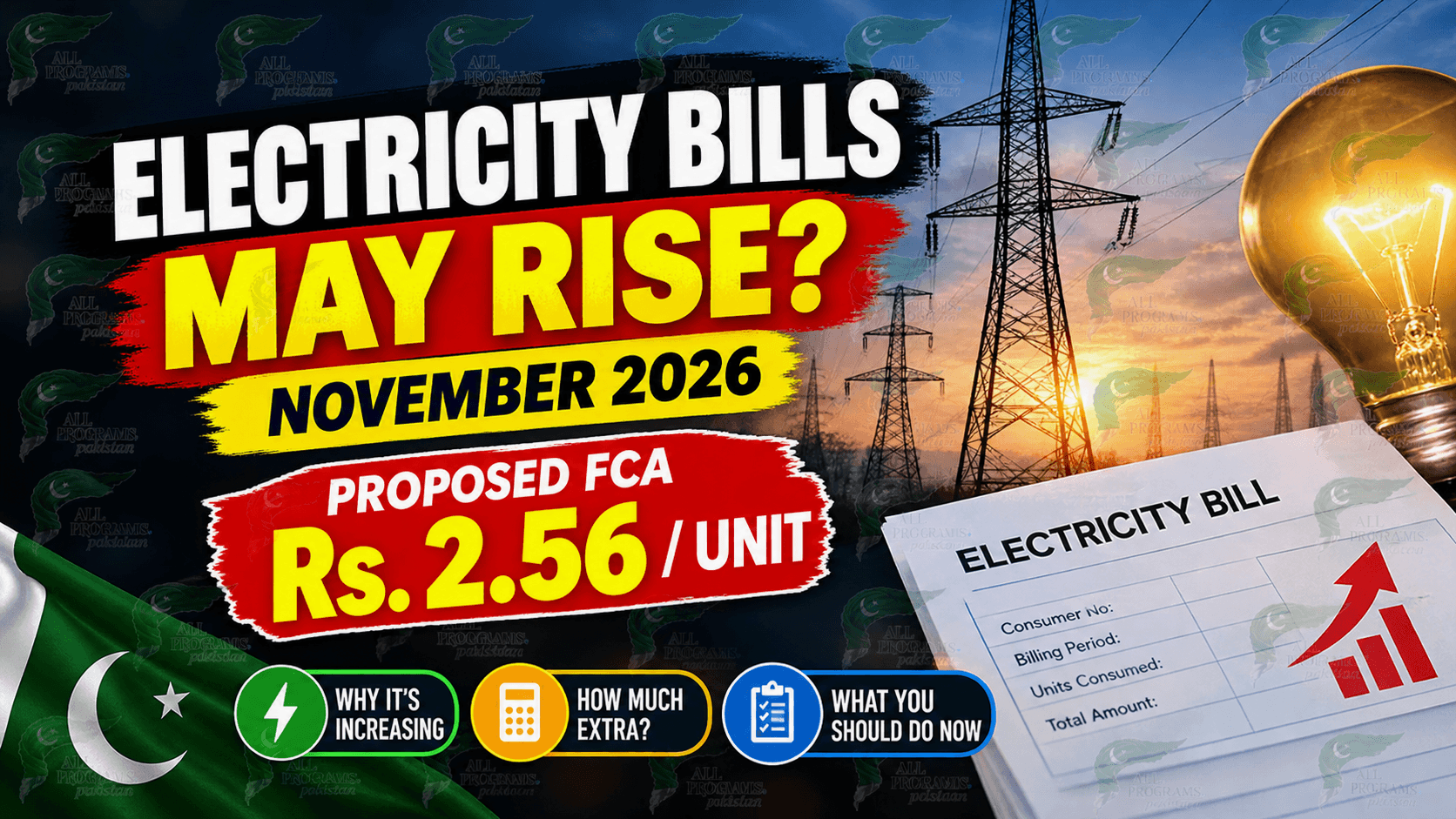 Pakistan Electricity Bills May Rise in November 2026