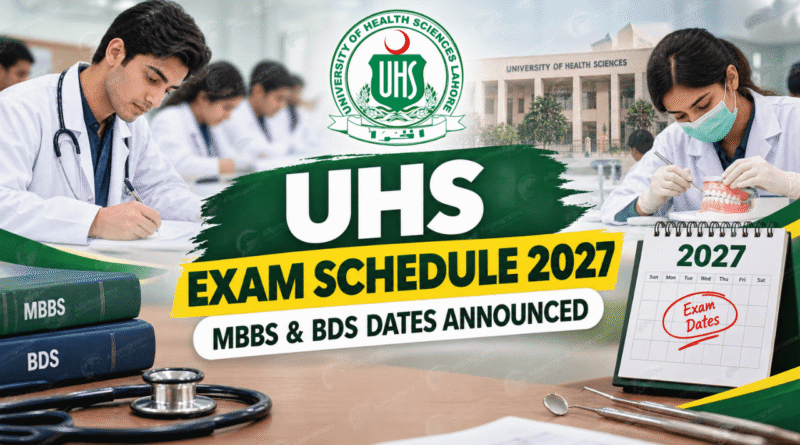 UHS Exam Schedule 2027: MBBS and BDS Dates Announced
